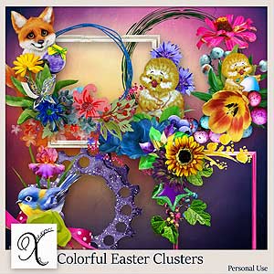 Colorful Easter Clusters