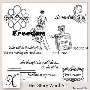 Her Story Word Art