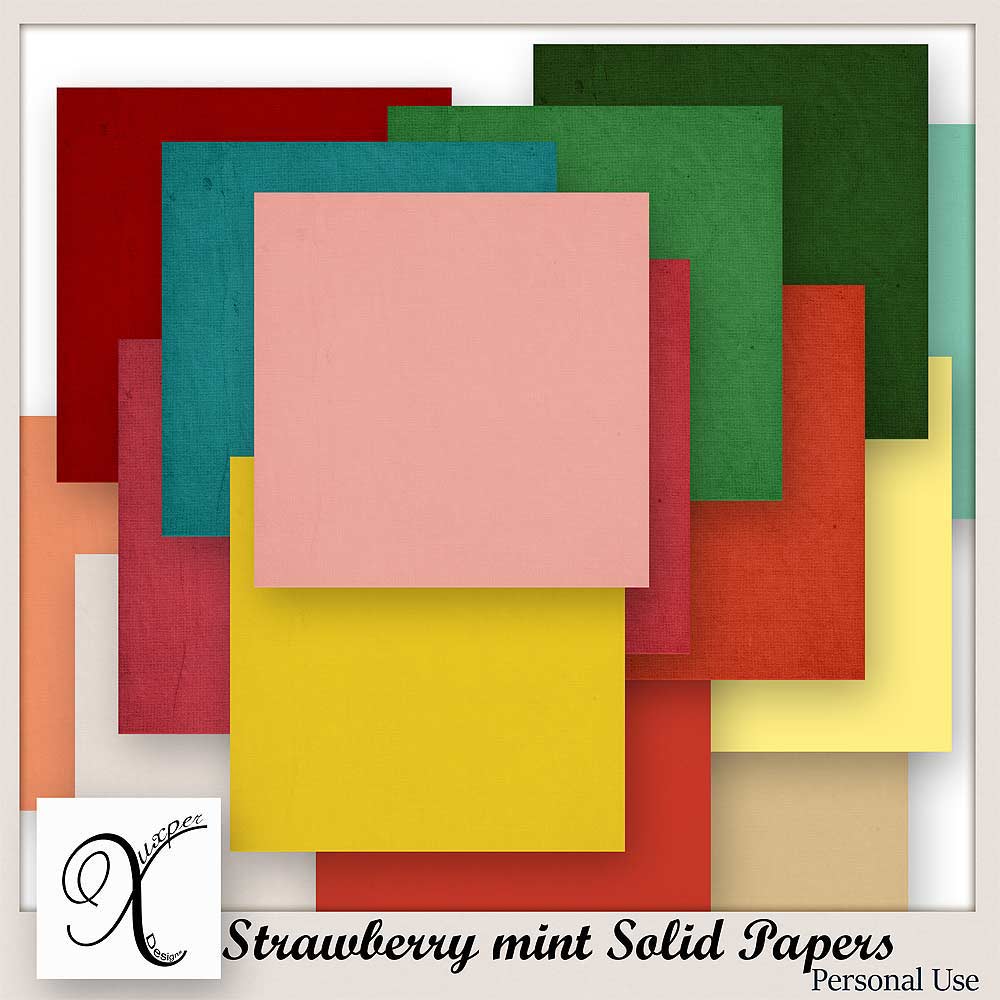 Strawberry Mint Cardstock