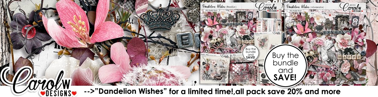 Digital Scrapbook Kit by CarolW Designs
