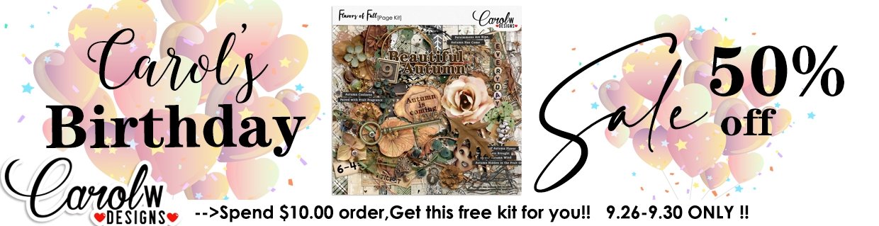 Digital Scrapbook Kit by CarolW Designs