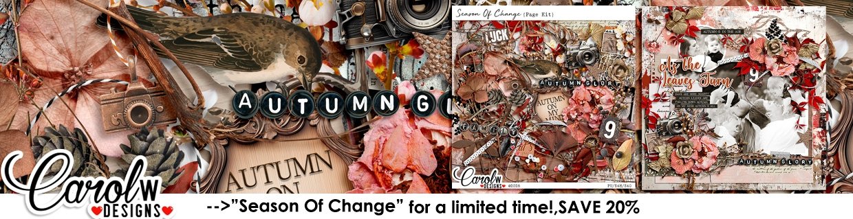 Digital Scrapbook Kit by CarolW Designs