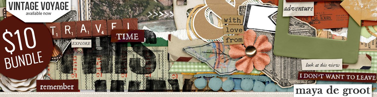 Digital Scrapbook Kit by Maya de Groot