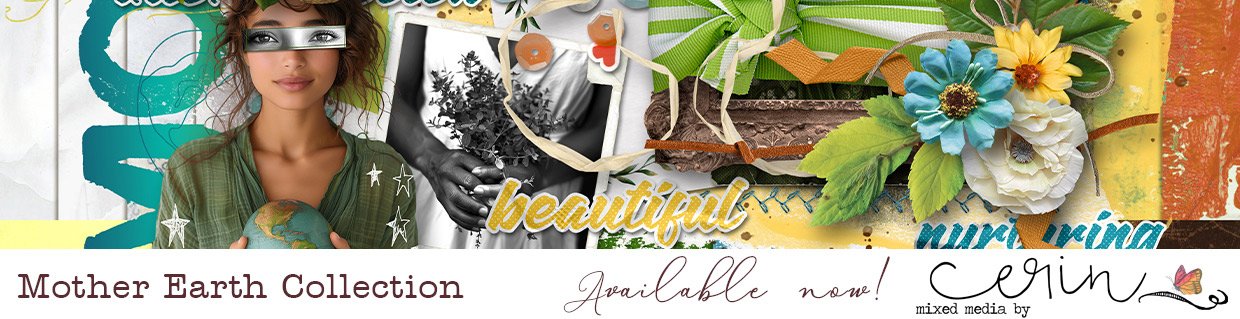 Digital Scrapbook Kit by Mixed Media by Erin